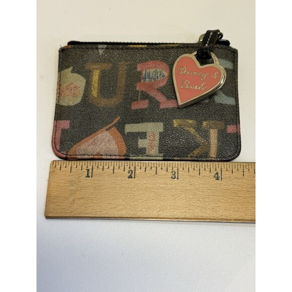 Vintage Dooney & Bourke Letters Zippered Key Pouch - Picture 12 of 13